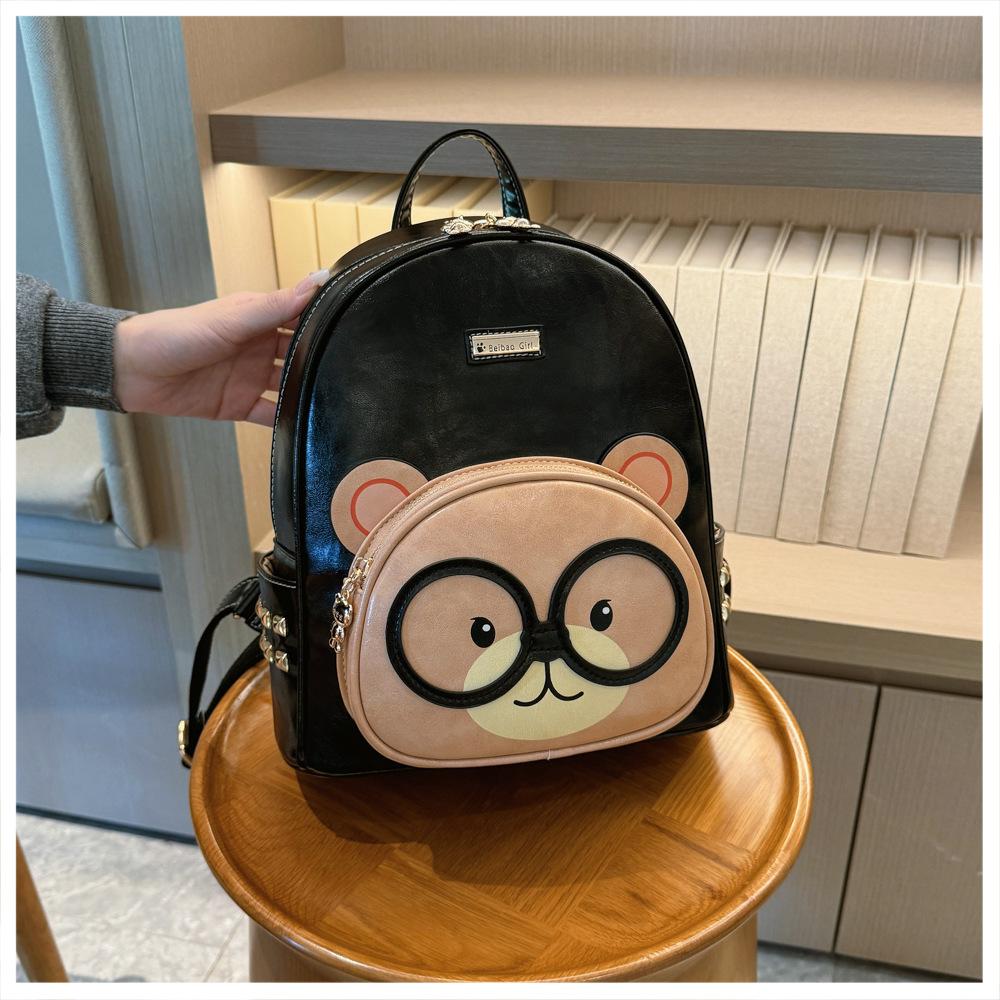 Studentský batoh s velkou kapacitou jednoduchá multifunkční taška přes rameno dámská kreslená taška nová