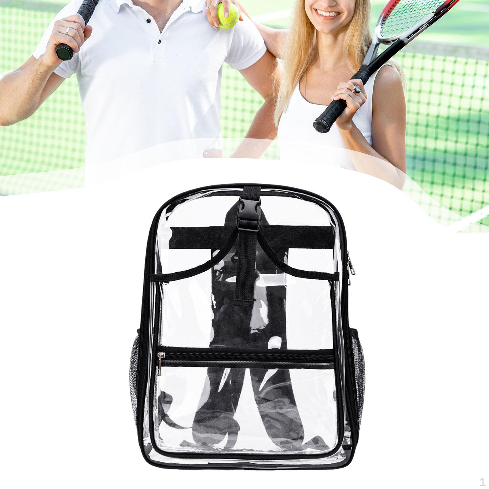 

Tennis Backpack ,Racket Bags ,PVC, Lighweight Clear Large Capacity Unisex Gym Badminton Bag рожевий