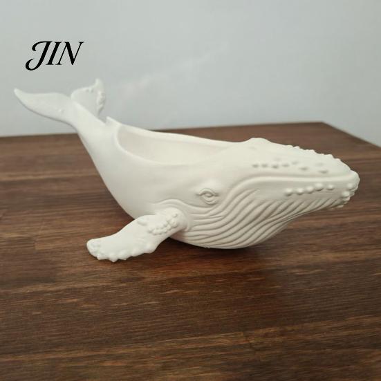 Décoration d'intérieur nautique Bol de rangement Baleine à bosse, avec rainure creuse, texture relief imprimée en 3D Style océanique Décoration de bureau, pour bijoux