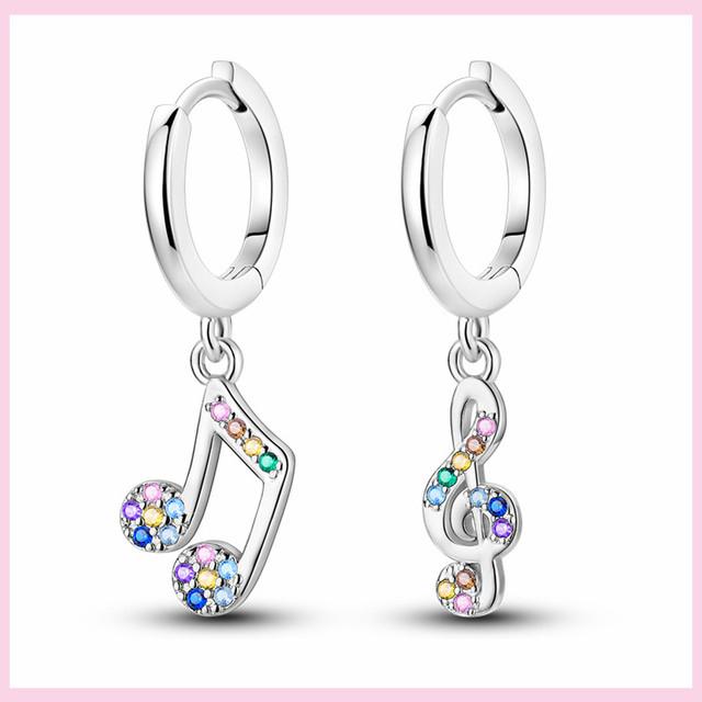 925 Silver Colorful Feathers Drop Earrings Dream Catcher Bohemia Asymmetry Dangle Earrings Original Wedding Jewelry For Women