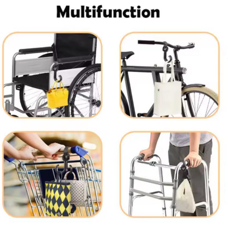 1/2/3/4/5PCS Rotatable Baby Stroller Double Hook Multifunctional Baby Stroller Hanging Hooks Bicycle Electric Motorcycle Hooking