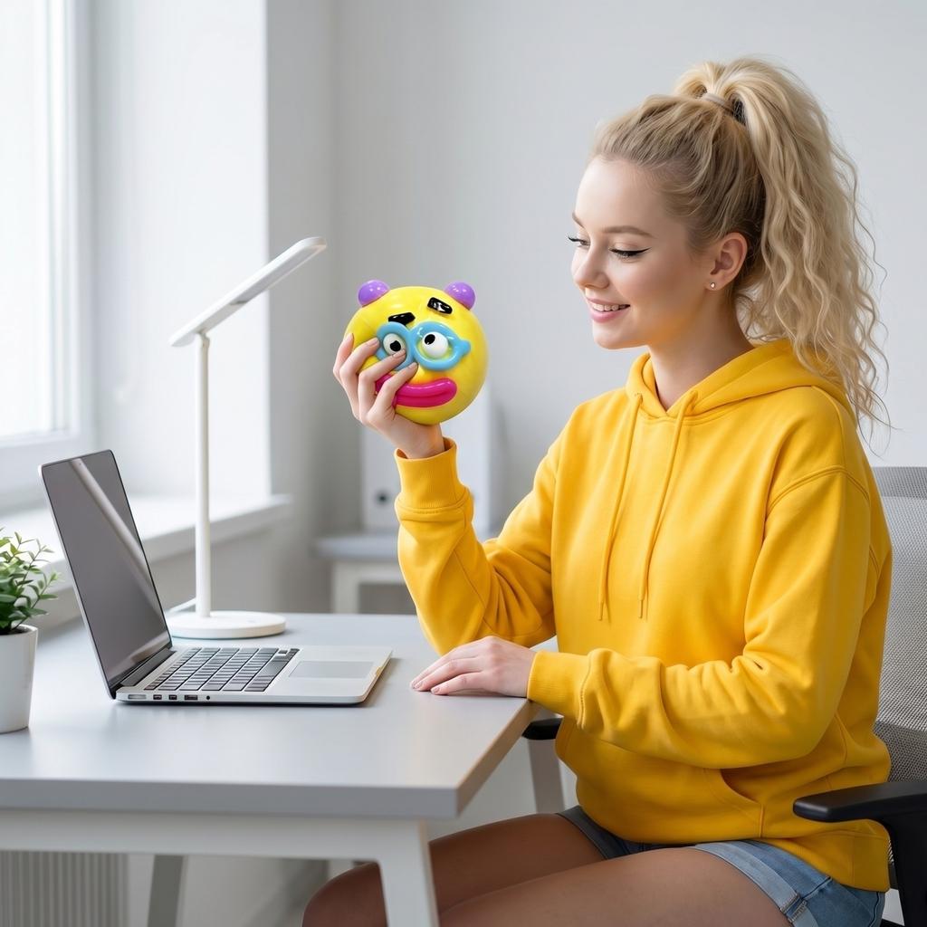 Knetmusik, Langsam, Beruhigend Und Stressabbauendes Spielzeug