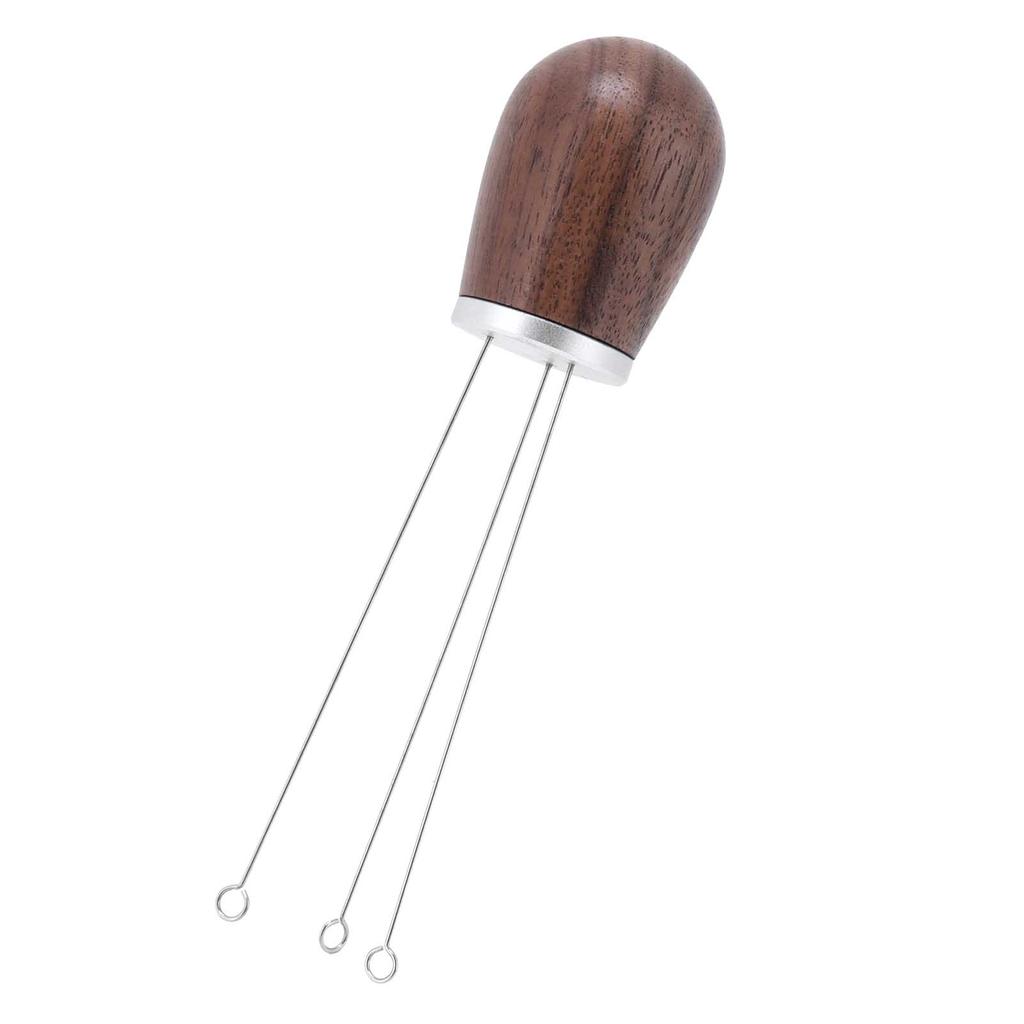 Coffee Power Needle Wooden Handle Coffee Stirrer Distribution Tool for Home Restaurant