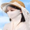 Kids Sunscreen Face Mask Children Anti UV Sunshade Outdoor Face Cover Cute Cartoon Pattern Sun Protection Cycling Face Veil