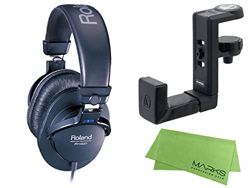 

Roland Roland Stereo Monitor Headphones Headphone Hanger Marks Original Cloth Set - RH-200 + AT-HPH300 + чорний