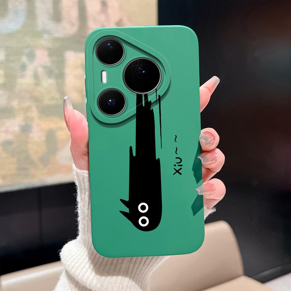 Case For Huawei Pura 80 Pro Plus Ultra Cartoon Heart Soft Silicone Shockproof Bumper Cover For HuaweiPura80ProPlus 80Ultra Funda