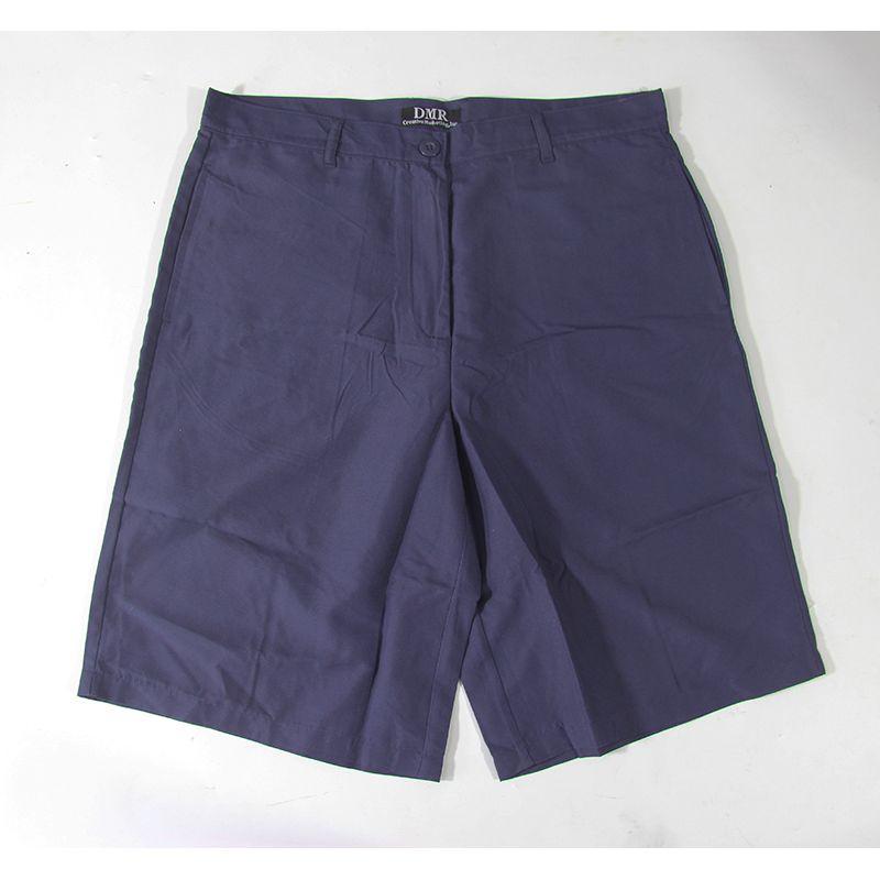 

European and American Single Men Summer Thin Shorts Business Casual Belt Pure Color Minimalist Loose Straight Short Pants Cropped Pants Navy 8 yards (66.67cm 5)