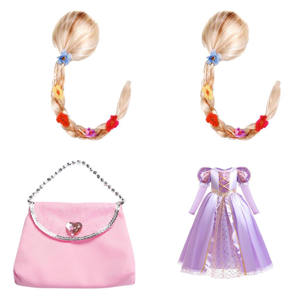 Verwickelt Rapunzel Kostümkleid Für Mädchen im mittleren Kindesalter Geeignet für Halloween