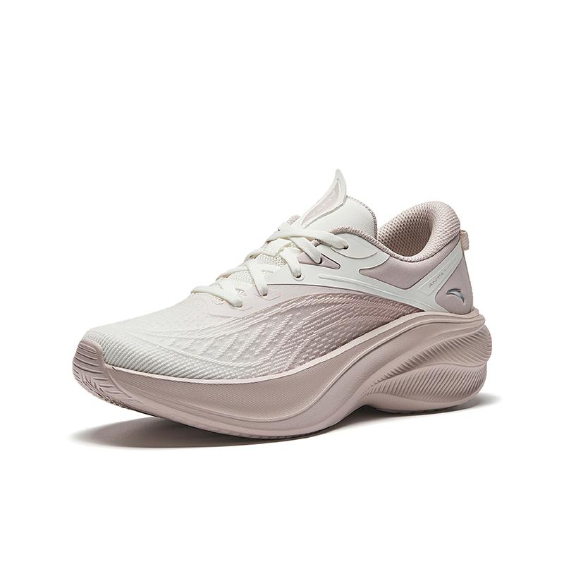 New Anta Leaf 5.0 Slip Resistant Abrasion Resistant Low top Running Shoes Women's White Pink 922425555-10