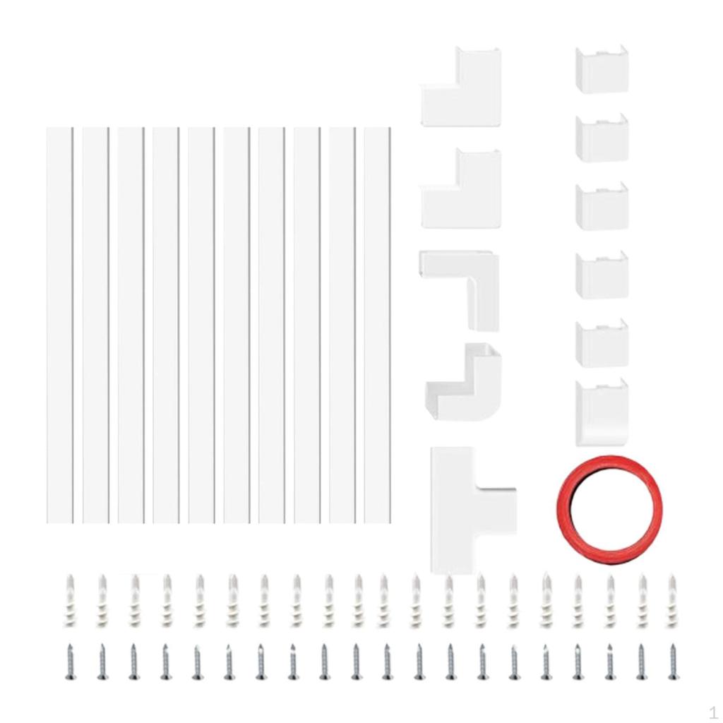 Kabelabdeckungs-Wandkanal-Kit, Kabelverstecke, flammhemmendes Management für Büro-Ethernet