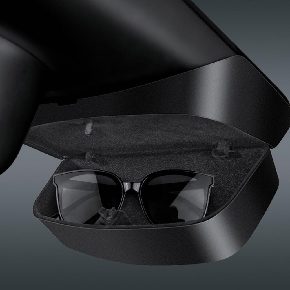 Brillenetui für Auto Tesla Model Y Sonnenbrillenhalter Stoßfestes Brillenetui Aufbewahrungsbox für 2024-2024 Modelle Universell