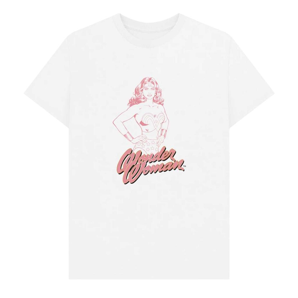 Wonder Woman Unisex Adult Outline T-Shirt