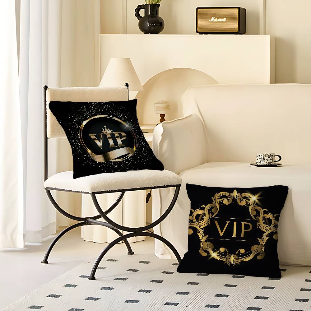 V-VIP Mitglieder Kissenbezug Kissenbezug Polsterung Sofa Zierkissen Heimdekor Kissenbezug