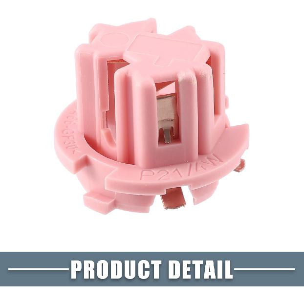 2 Pcs Rear Tail Light Lamp Bulb Socket No.A2108260082 for Mercedes-Benz E320 1996-2002 W210 for W220 S430 S500 2000-2006 Plastic Pink