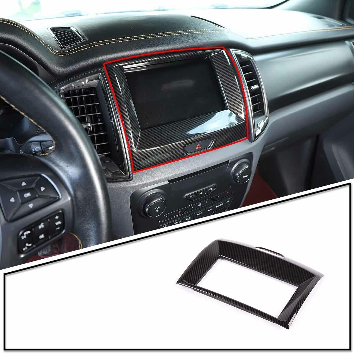 Dashboard GPS Navigation Cover Frame Decor Trim For Ford ranger Everest 17-20