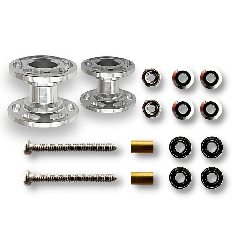 

TAGATORON 13-12mm Ultra-Lightweight Two-Stage Aluminum Bearing Roller Set (2. Silver)