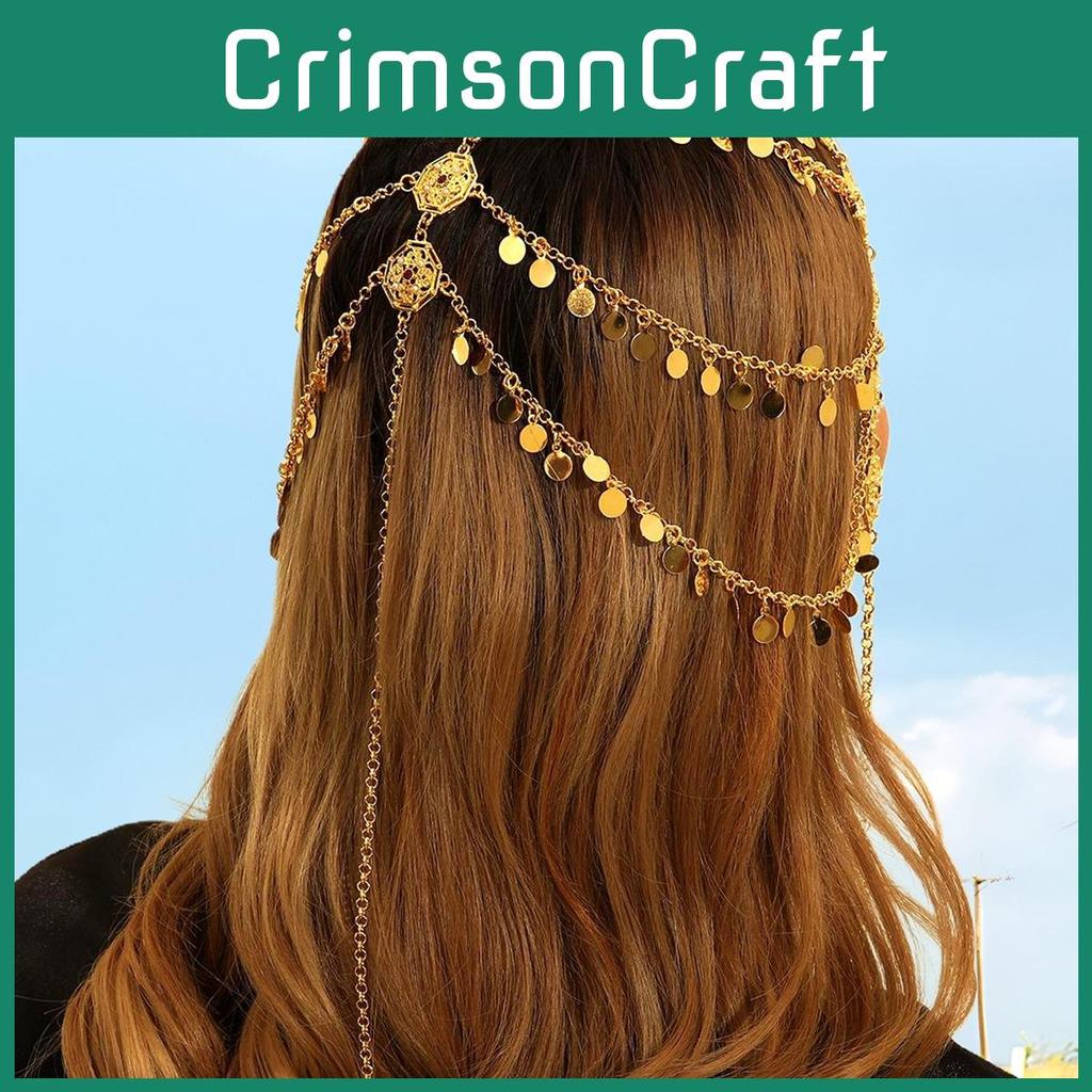 Gold Alloy Hair Accessory With Tassel Design For Women Gift And Travel Souvenir