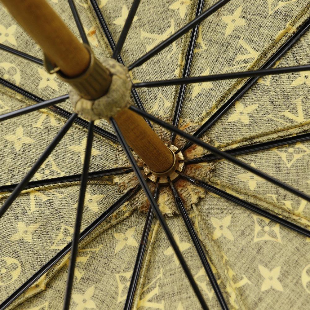 Louis Vuitton Parasol Other Miscellaneous Goods Vintage Monogram Brown Cotton Women Used