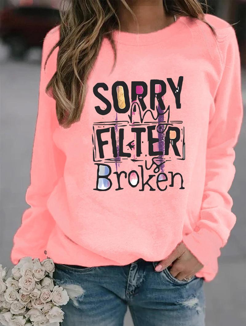 

Зимняя женская стильная толстовка с круглым вырезом и множеством популярных узоров S