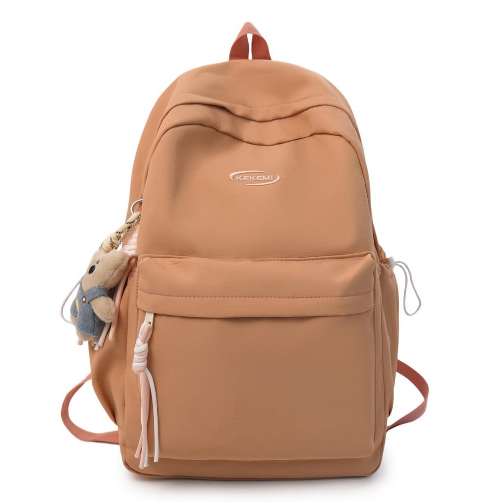 Schoolbag Fashion New Student School Bag Female Junior High School High School Large Capacity Lightweight Backpack Simple Casual Versatile Backpack 