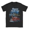 Queens of the Stone Age Musikband T-Shirt Herren Amerikanische Rockmusik Vintage Baumwoll-T-Shirts Sommer-T-Shirts Aufdruck Übergroße Oberteile