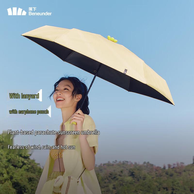 Bananaunder Portable Five-Fold Sun & Rain Umbrella