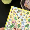 2/3Pcs Cartoon Cute Retro Mini Animal Stickers Handbook Notebook Planner Diary Series Decorative Memo Paper Cutting Film Decals