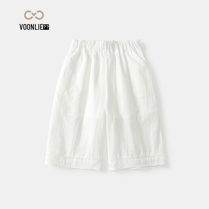 VOONLIE Girls  2026 Summer Cropped Wide-Leg Pants 90