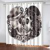 Tomb Forest Shading Window Drapes for Bedroom Living Room Halloween Decor Curtains Insulation Polyester Decor Boys Girls Gifts