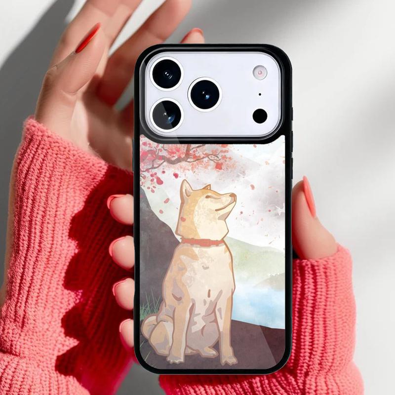Cute Kawaii Shiba Inu Phone Case for iPhone 17 16 15 14 13 Pro Max Back Cover for 12 11 Pro Coque