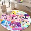 1pc Catch Teenieping Magic Sweethear (6) Design Printed Area Round Carpet for Bedroom Living Room Home Decor Rugs Mat Non Slip Mat Rug for Bedside