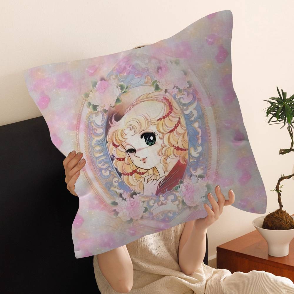 Cartoon Anime womens Candy Sweet pillow cover sofa cushion cover home room decoration children gift
