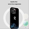 Japanische Kunst Text Mode Liebe Design Handyhülle Für iPhone 16 15 14 13 12 11 Plus Pro Max High-End Luxus Magsafe Lammleder