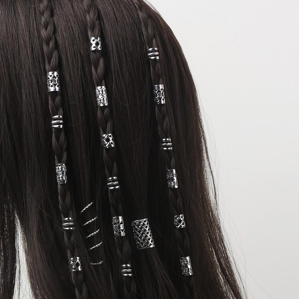 PCS European and American TEA SHEIN Popular DIY Wig Dreadlocks Jewelry Accessories Mesh Hollow Hair Extension Ring