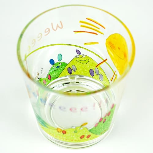 Coco-chan Greeting Life Plastic Cup, Leisure, RYL-1081, Clear