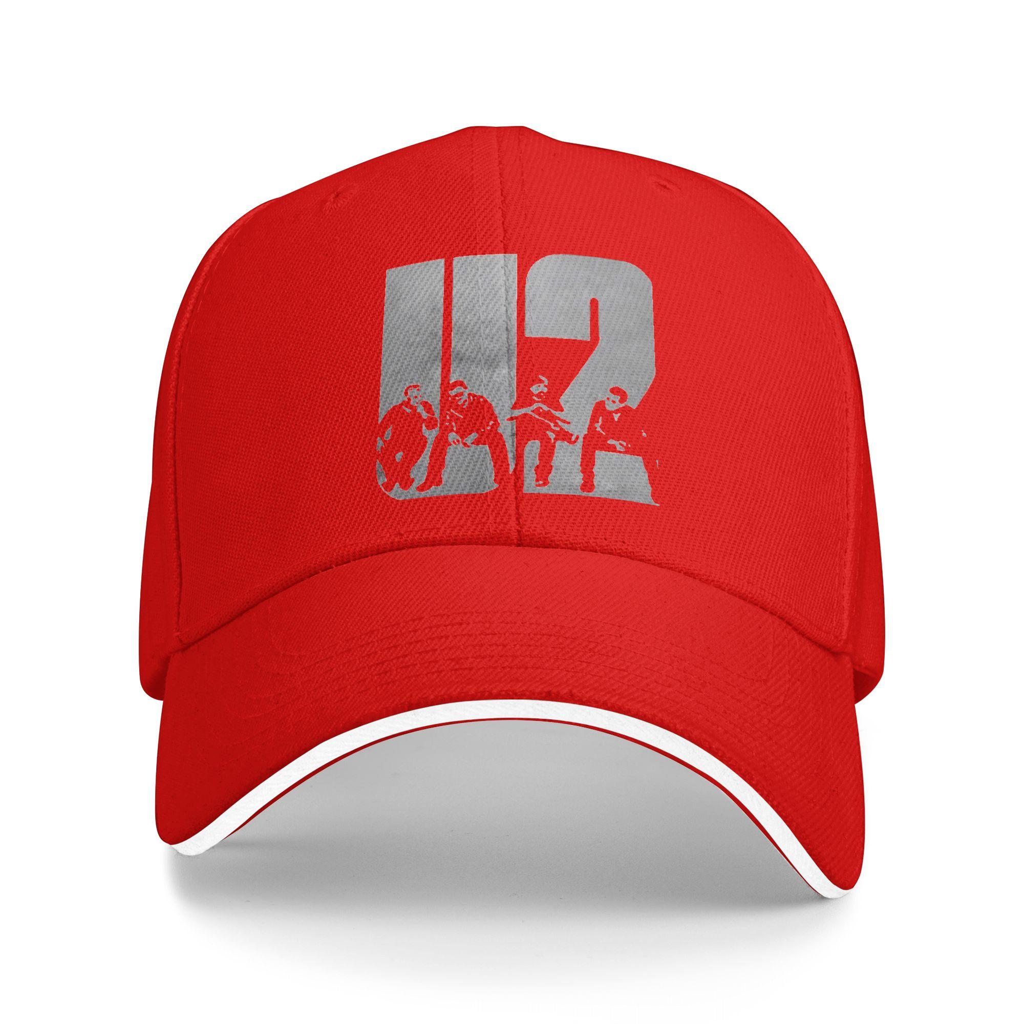 

U2 Rock Band Baseball Cap Outdoor Gym Sun Visor Trucker Hat UnisexTeens Fashion Custom Logo Baseball Caps One Size