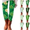 Women's St. Patrick Print Stretch Soft Leggings Casual Home Sleepwear
