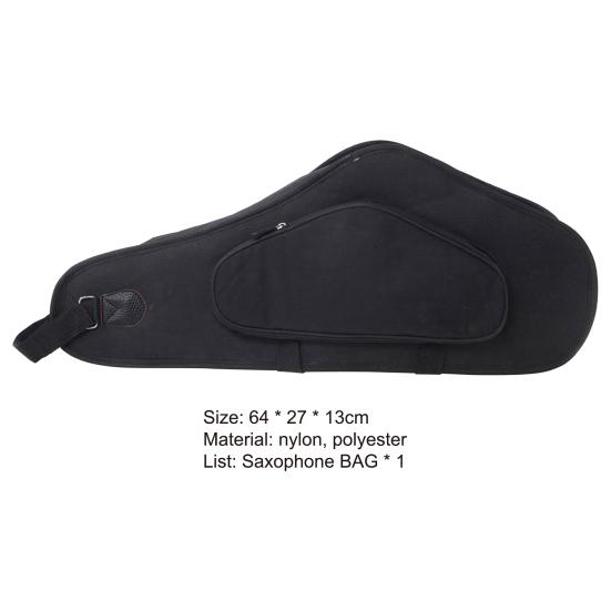 Saxophontasche Verschleißfestes Reißverschlussdesign Leichtgewichtige Eb Tenorsaxophontasche Koffer für Instrument