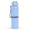 1PC Invictus Faint Text Minimal Print 750ml Colorful Plastic Sports Water Bottle Leakproof Pop Up Lid with Straw for Outdoor Work Home Use
