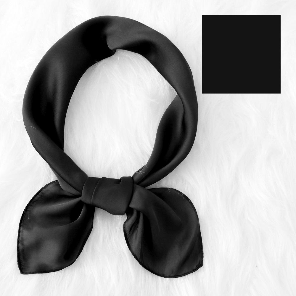 Women'S New Fashionable Atmosphere Simulation Silk Scarf Neck Protection Scarf Spring Summer Autumn Square Scarf