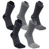 Arnold Palmer 5 Pairs Double Cushion Men's Toe Socks Ringle Long BA005