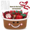 Cotton Rope Christmas Woven Storage Basket Large Capacity Small Item Storage Basket  Xmas Gifts