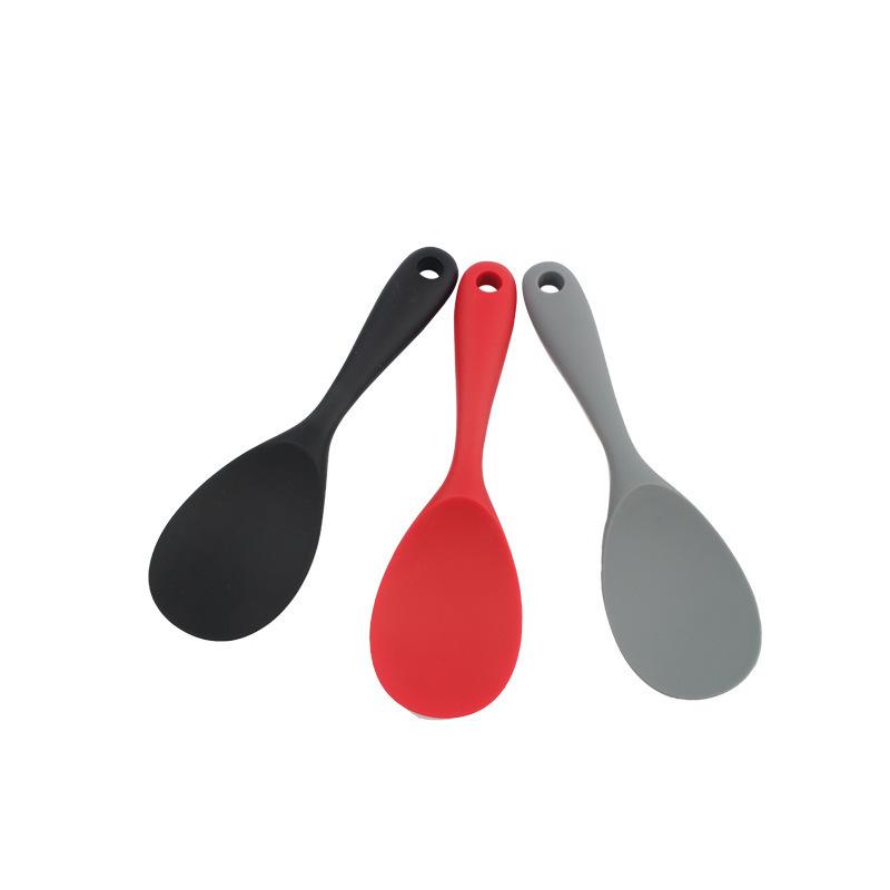 Food-Grade Silicone Rice Spoon, Heat-Resistant, Non-Scratch Serving Spoon