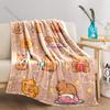Verschiedene Größen Capybara Cartoon Decke Warm Weich Flauschig Überwurf King Size Luxus Überwurf Kinder Erwachsener Bett Sofa Decke Reise Überwurf