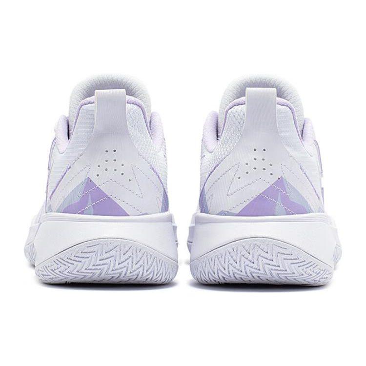 Scarpe da Basket 361 Big3 Team Ammortizzazione Resistenti all'Abrasione Traspiranti Basse da Uomo Bianco Viola 672331109-1