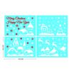 1 Set Snowflake Cling Decals Stikcers Window Snowflake Cling Stickers