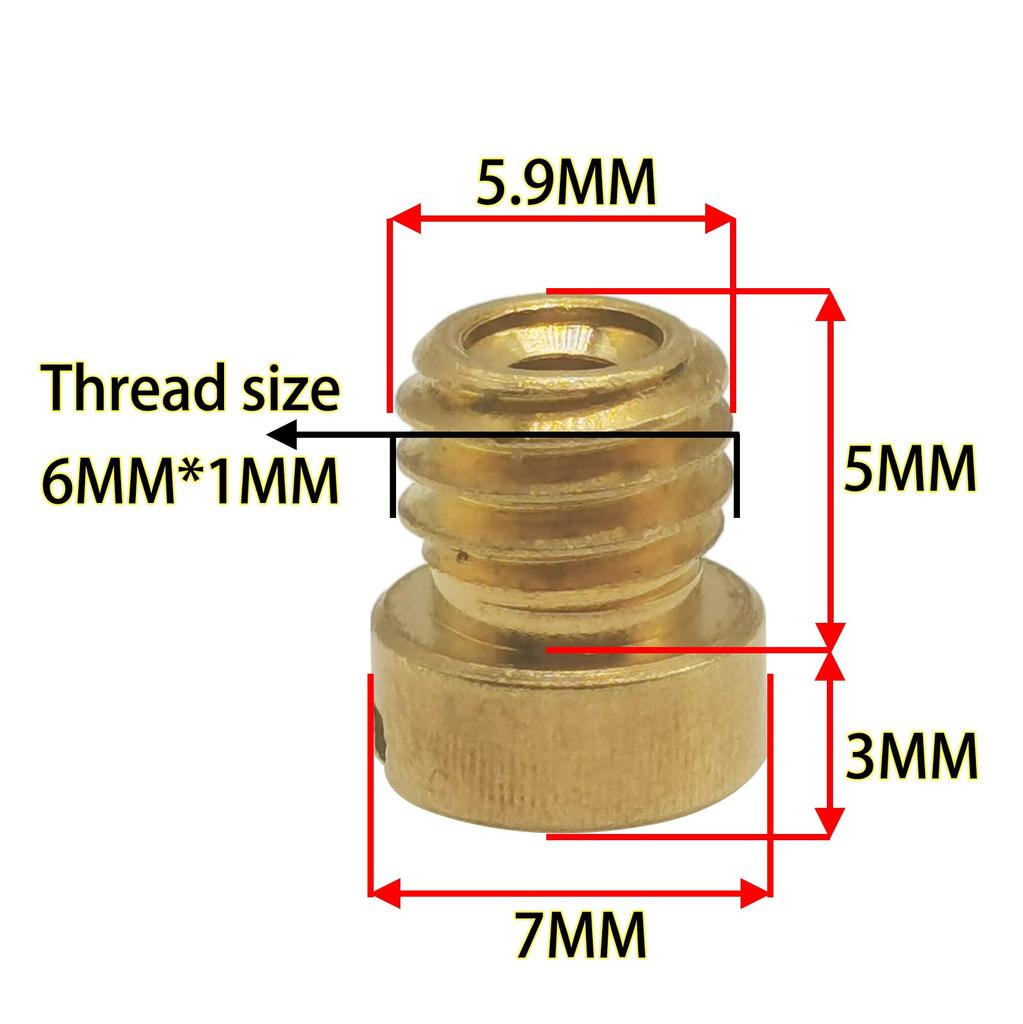 XLH883 Motorcykel Förgasare Huvudmunstycke, 7mm Rund Huvud N424-27 Huvud