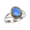 Natural Australian Opal Gemstone 925 Solid Sterling Silver Ring Size 9.5 U8H01