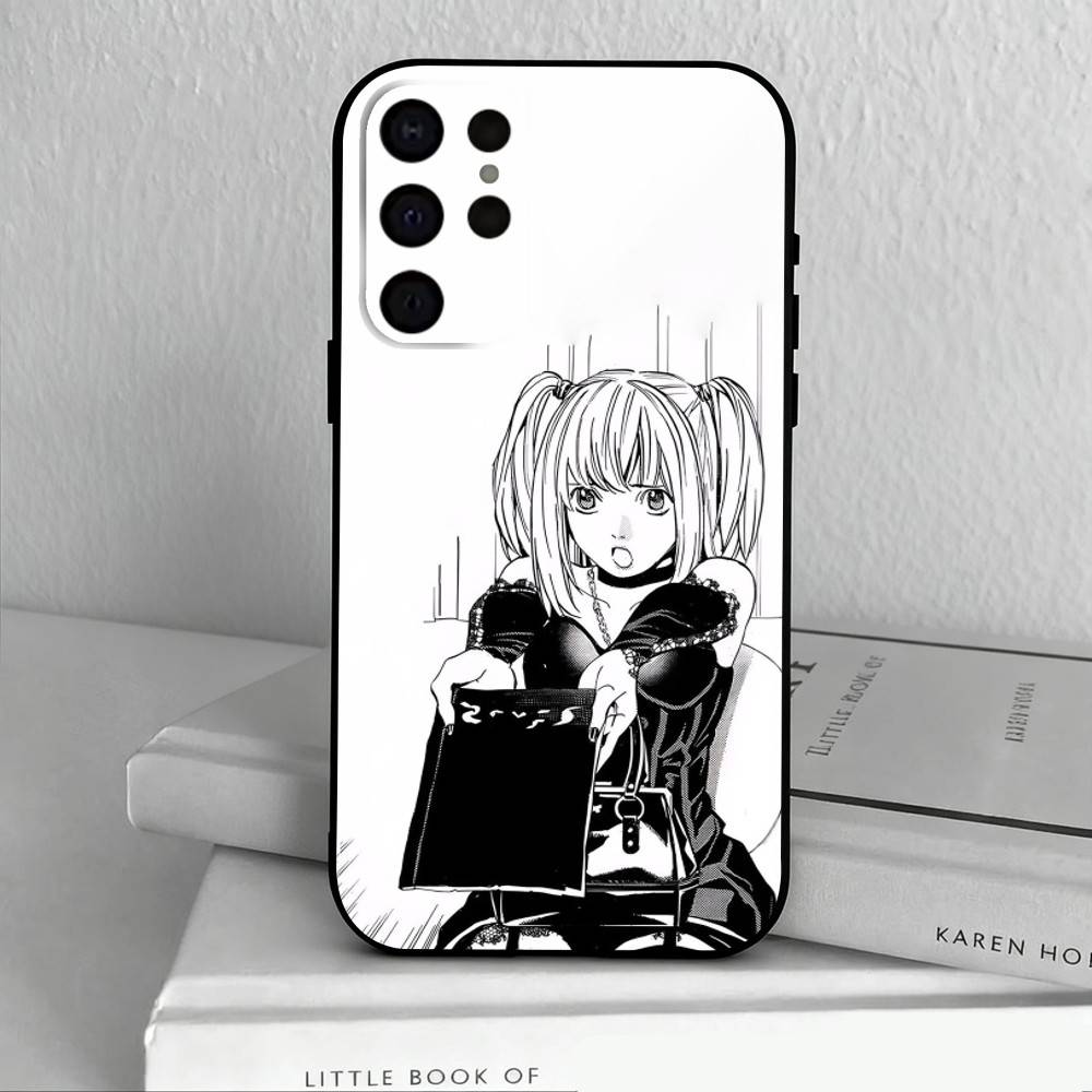 M-Misa D-Death N-Note Phone Case For Samsung S25,S24,S21,S22,S23,S30,Ultra,S20,Plus,Others Soft Black Cover