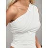 2026 Hot-selling Hot-selling Women's Sexy One-shoulder T-shirt Spring and Summer New Slant Collar Off-shoulder Pure Lust Top